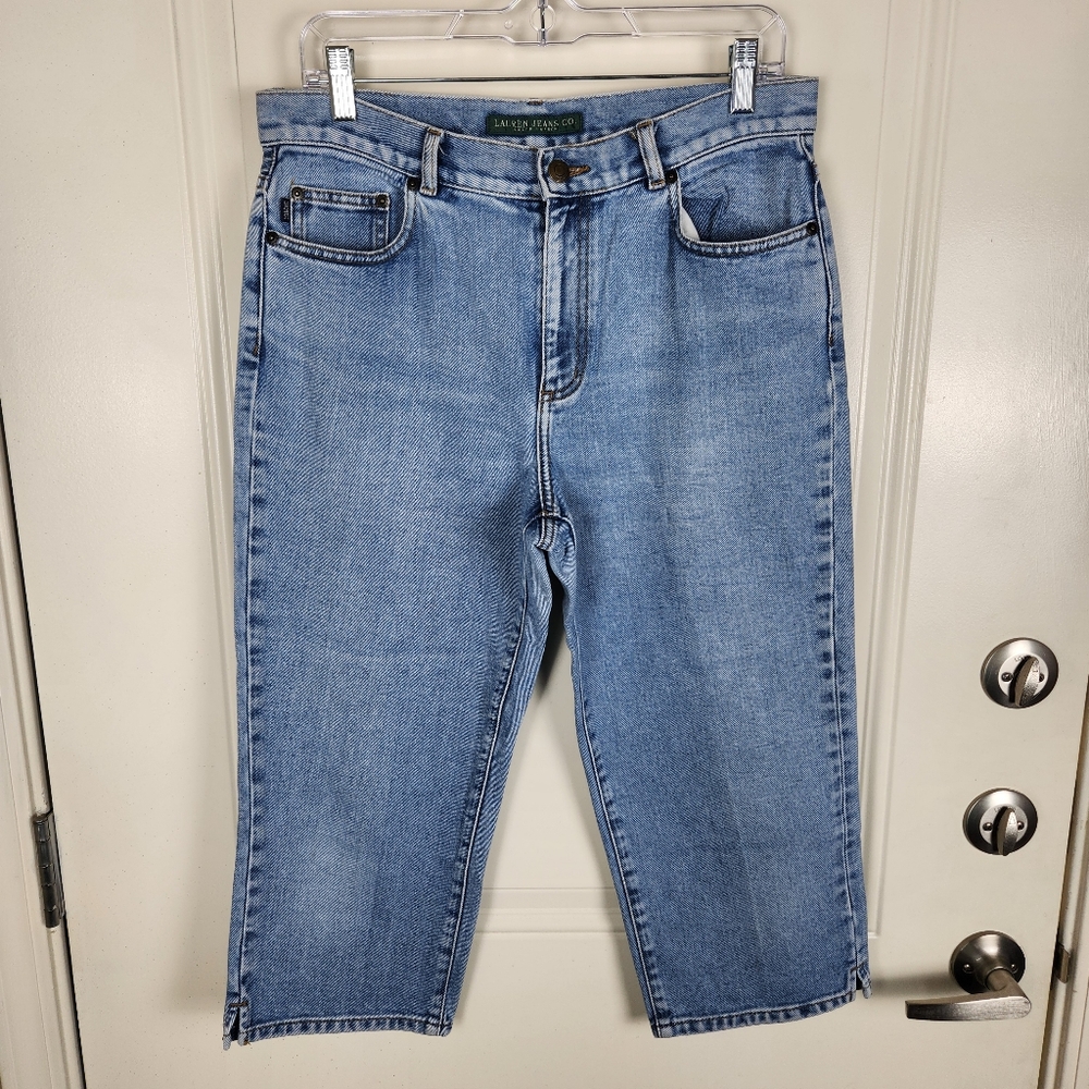 Lauren Jeans Co Ralph Lauren Women's Denim Capri Jeans Blue Size 10